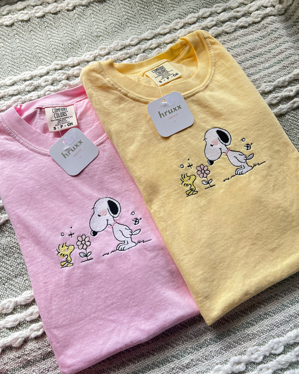 Spring Snoopy Embroidery T-shirt