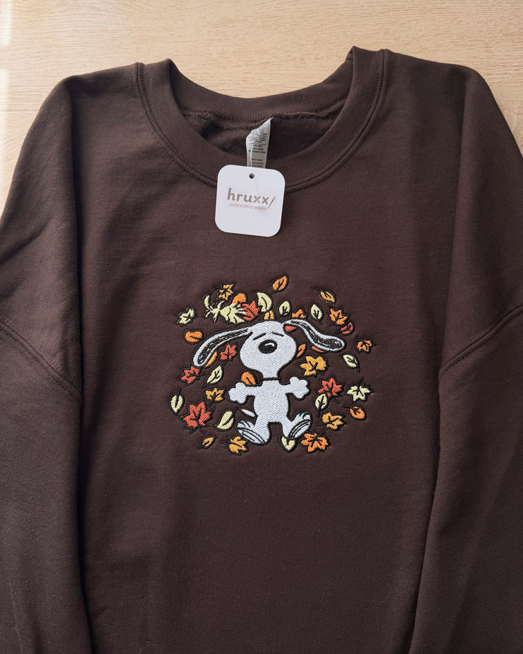 Snoopy Fall Leaves Crewneck