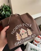 Gingerbread House Embroidery Crewneck