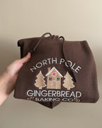 Gingerbread House Embroidery Crewneck