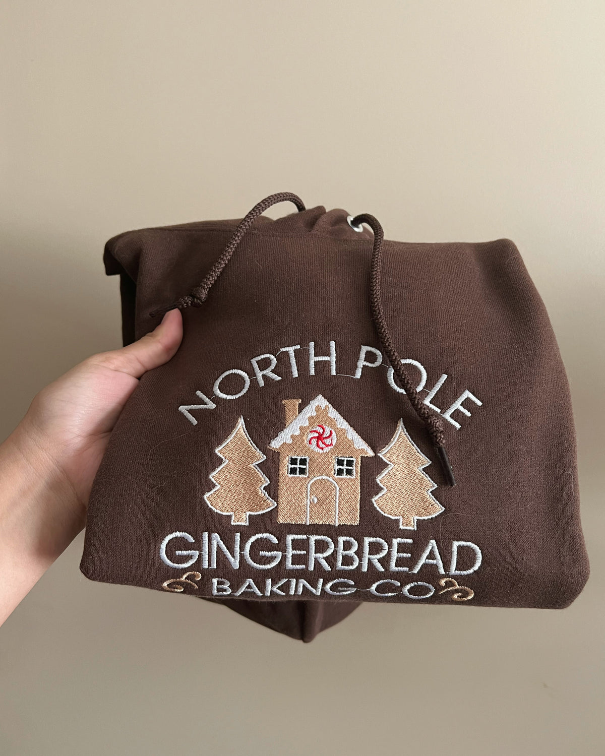 Gingerbread House Embroidery Crewneck