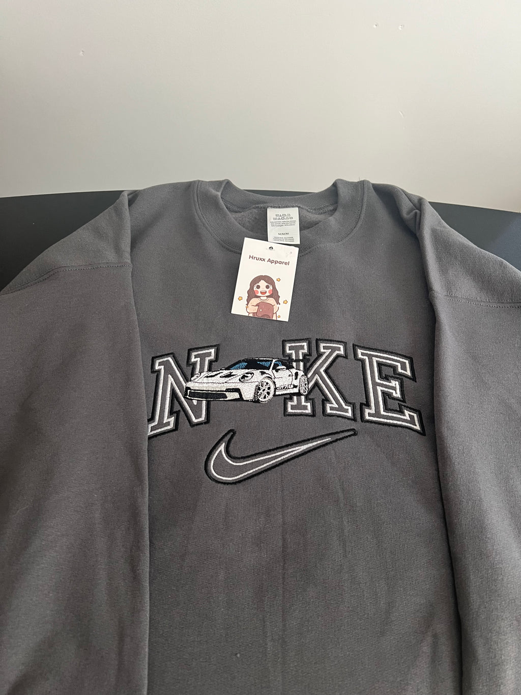 Porsche embroidery crewneck