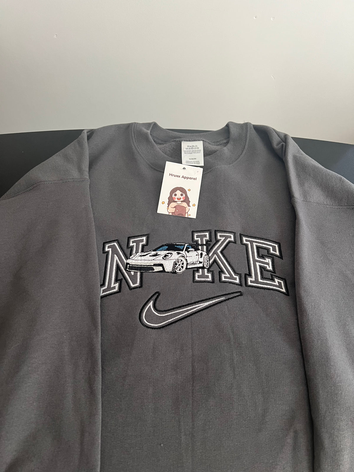 Porsche embroidery crewneck