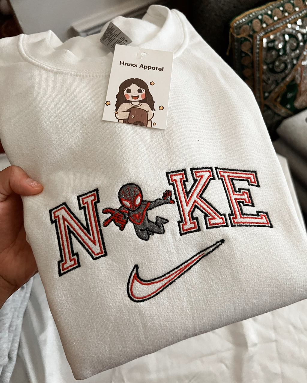 Red Spiderman Crewneck