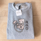 Mew Embroidery Crewneck