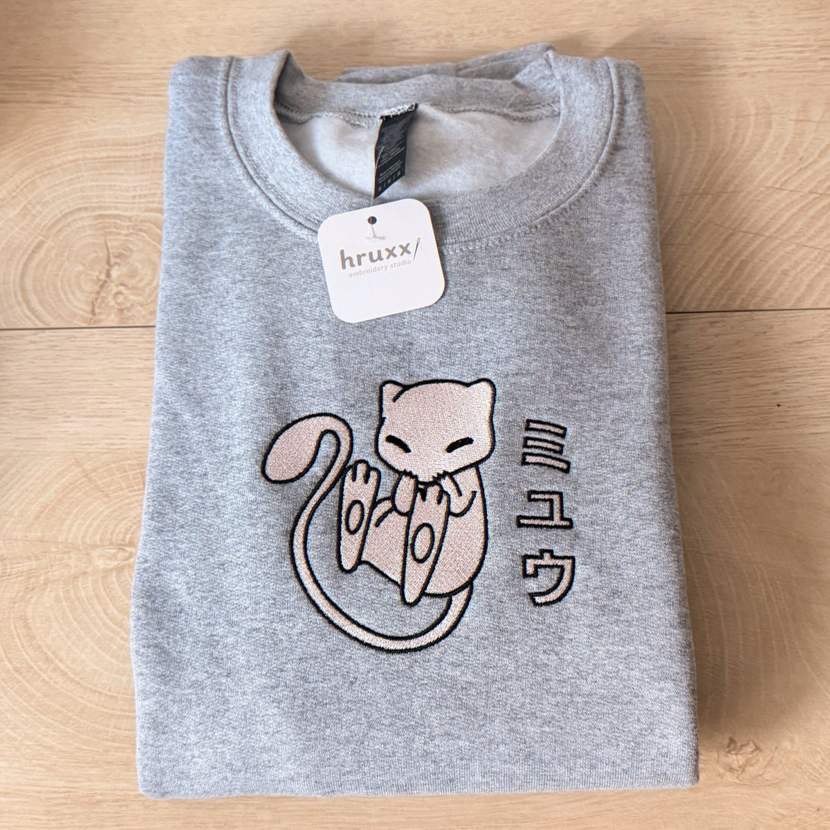 Mew Embroidery Crewneck