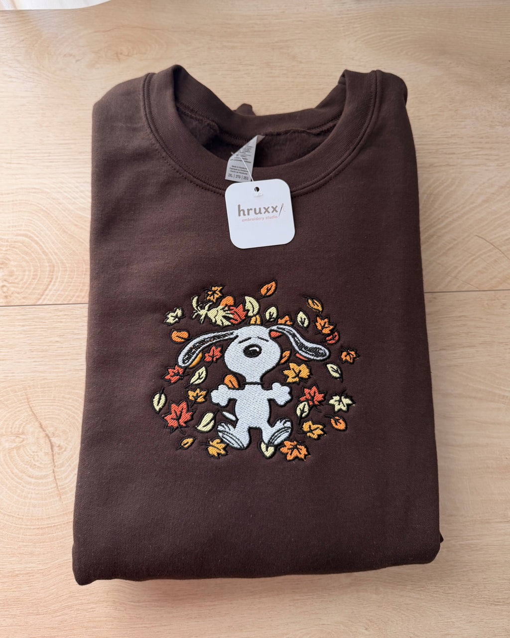 Snoopy Fall Leaves Crewneck
