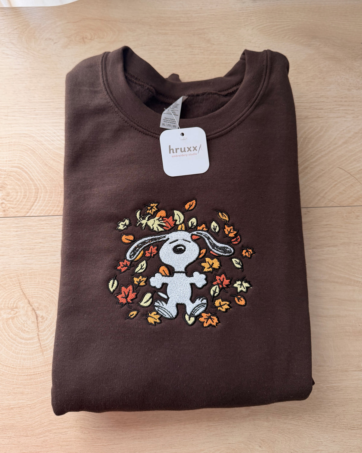 Snoopy Fall Leaves Crewneck