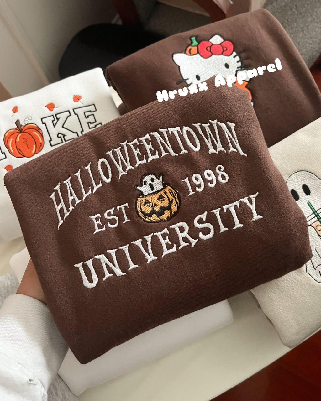 Ghost Pumpkin University Crewneck