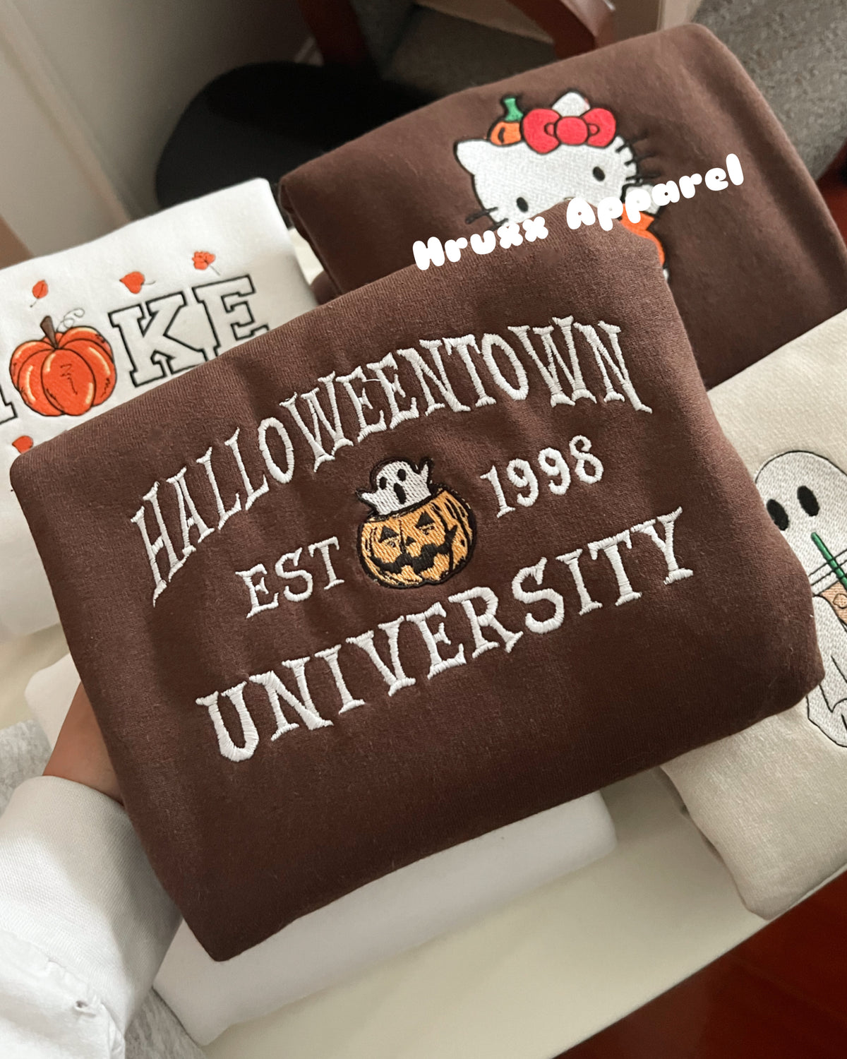 Ghost Pumpkin University Crewneck