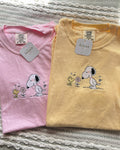 Spring Snoopy Embroidery T-shirt