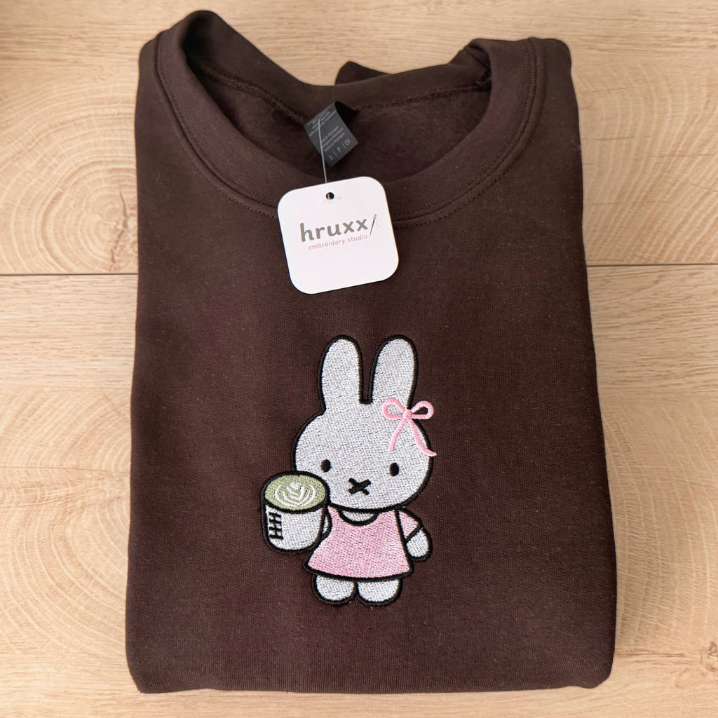 Miffy Matcha Embroidery Crewneck