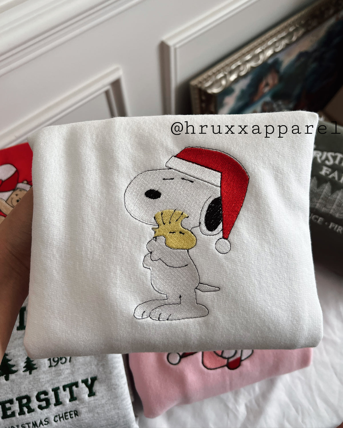 Snoopy Hug Christmas Crewneck