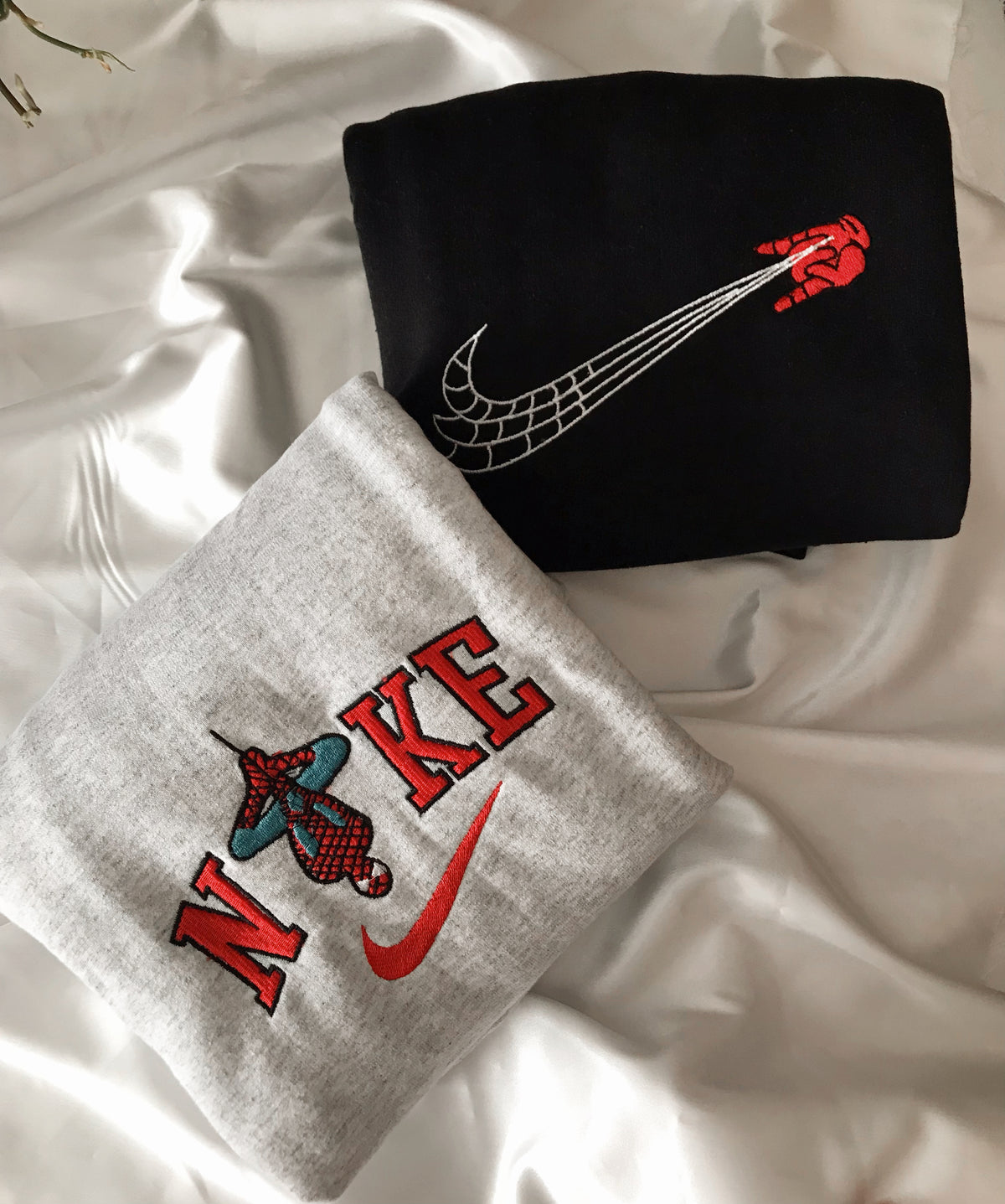Spiderman Swoosh Embroidery Crewneck