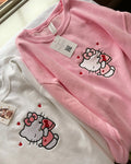 Hello Kitty Heart Embroidery Crewneck