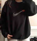Spiderman Swoosh Embroidery Crewneck